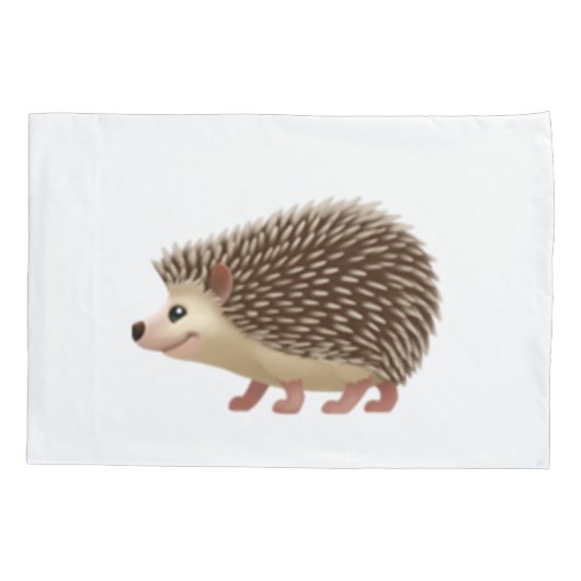 Hedgehog - Emoji Kussensloop (Achterkant)