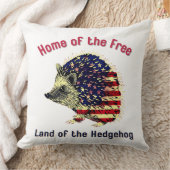 Hedgehog Flag America Kussen (Deken)