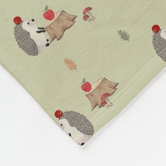 Hedgehog Fleece Deken (Hoek)