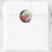 Hedgehog Football Ronde Sticker (Tas)