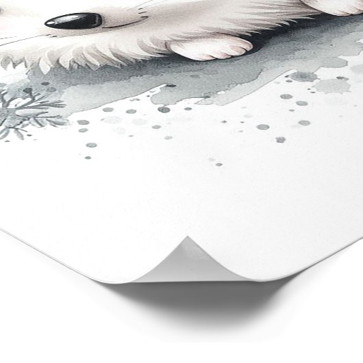 Hedgehog Forest Nursery Wall Art Poster (Hoek)