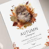 Hedgehog Forest Woodland herfst verjaardag Kaart