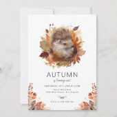 Hedgehog Forest Woodland herfst verjaardag Kaart (Voorkant)