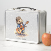 Hedgehog gitaar metalen lunchbox (In situ)