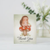 Hedgehog Groen Baby shower Dank je kaart (Staand voorkant)