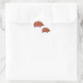Hedgehog grotschildering ronde sticker (Tas)