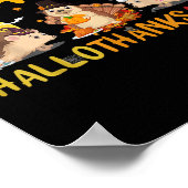 Hedgehog Happy Fall Autumn Christmas Halloween Tha Poster (Hoek)