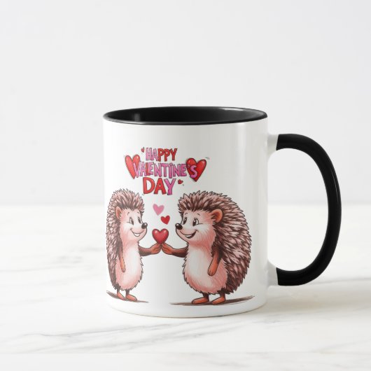 Hedgehog Heart - Valentijnsdag Love Mok (Rechts)