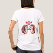 Hedgehog Heart - Valentijnsdag Love T-shirt (Achterkant)