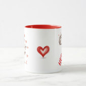 Hedgehog, Hedgehugs, cadeau voor BFF, vriend, minn Mok (Midden)