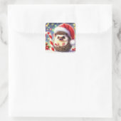 Hedgehog Holiday Hedgie Cadeau Stickers (Tas)