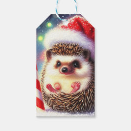 Hedgehog Holiday Hedgie Cadeau Stickers Cadeaulabel