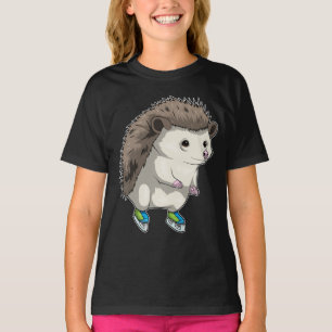 Hedgehog Ice schaatsen schaatsen T-shirt