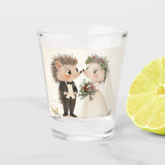Hedgehog illustratie Short Glass Shot Glas