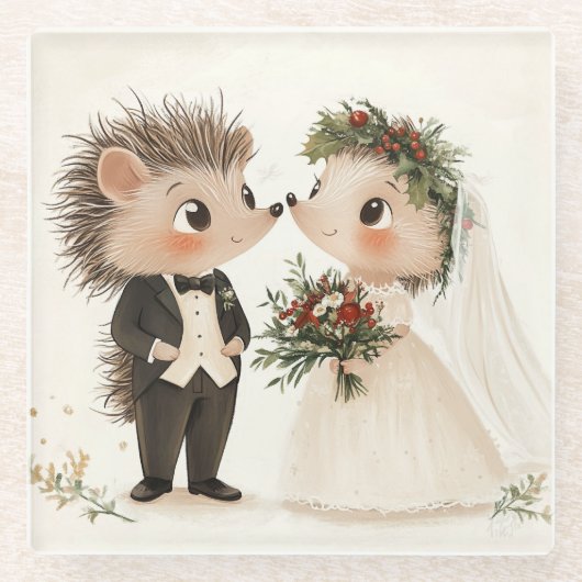 Hedgehog illustration onderzetter (Voorkant)