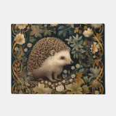 Hedgehog in de Forest William Morris stijl Deurmat (Voorkant)