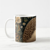 Hedgehog in de Forest William Morris stijl Koffiemok (Links)