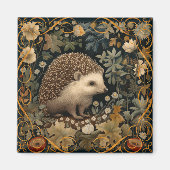 Hedgehog in de Forest William Morris stijl Magneet (Voorkant)