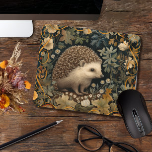 Hedgehog in de Forest William Morris stijl Muismat