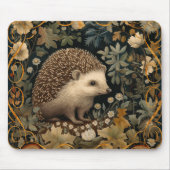 Hedgehog in de Forest William Morris stijl Muismat (Voorkant)