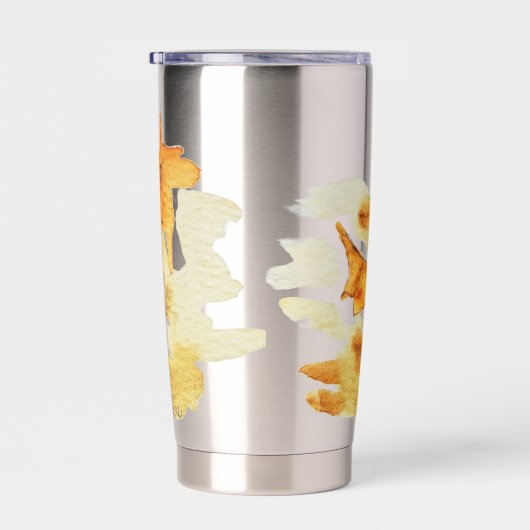 Hedgehog In Fall Leaves Geïsoleerde Drinkbeker (Rechts)