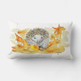 Hedgehog In Fall Leaves Kussen