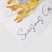 Hedgehog In Fall Leaves Tissuepapier (Detail)