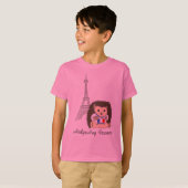 HedgeHog in Frankrijk Kinderritten T-shirt (Voorkant volledig)