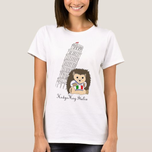 HedgeHog in het Italiaanse T-shirt voor vrouwen (Voorkant)