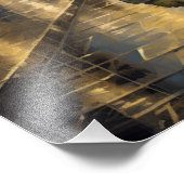 Hedgehog in het ontwerp van de waterverf mist foto afdruk (Hoek)