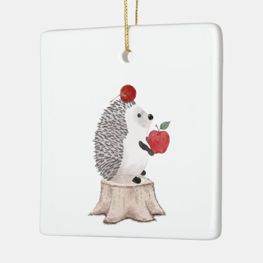 Hedgehog Keramisch Ornament (Links)