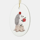 Hedgehog Keramisch Ornament (Links)