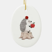Hedgehog Keramisch Ornament (Achterkant)