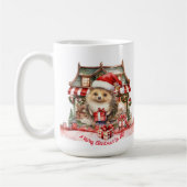 Hedgehog Kerst Speelgoed Shop Kerstboom Koffiemok (Links)