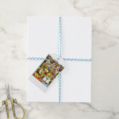 Hedgehog Kerst Wrapping Cadeaulabel (Met Touw)