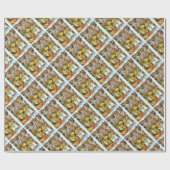 Hedgehog Kerst Wrapping Cadeaupapier (Vlak)