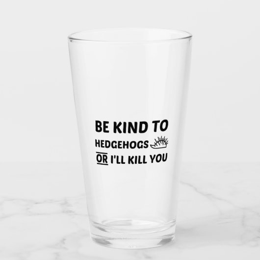 HEDGEHOG KIND GLAS (Voorkant)
