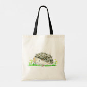 Hedgehog knaagdier wild dier wilde dieren gele blo tote bag (Achterkant)