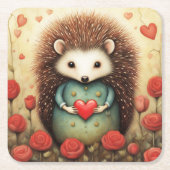 Hedgehog liefde 2 kartonnen onderzetters (Voorkant)