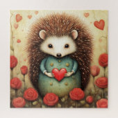 Hedgehog liefde 2 legpuzzel (Verticaal)
