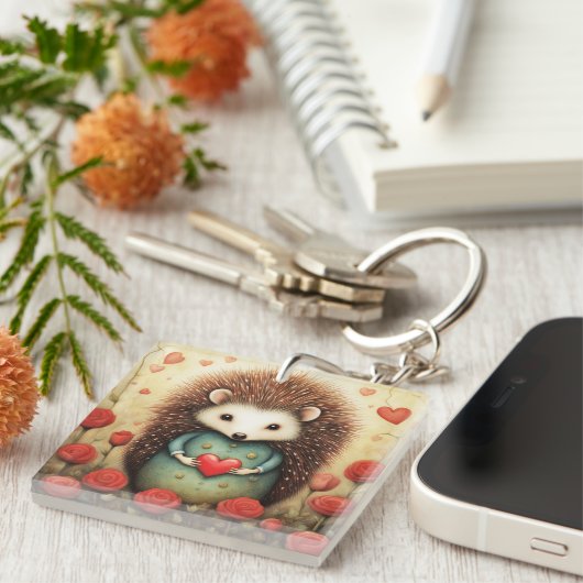 Hedgehog liefde 2 sleutelhanger (Voorkant Rechts)