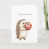 Hedgehog Love So Much Kaart (Voorkant)