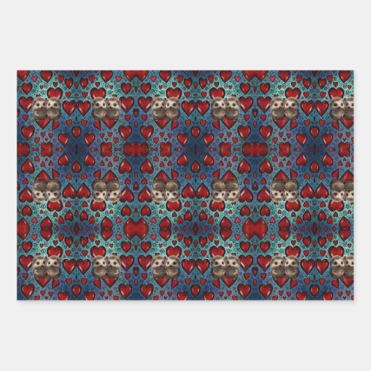 Hedgehog Love Wrapping Paper (Voorkant 3)