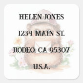 Hedgehog Mail Adreslabel - Envelope Stickers (Voorkant)