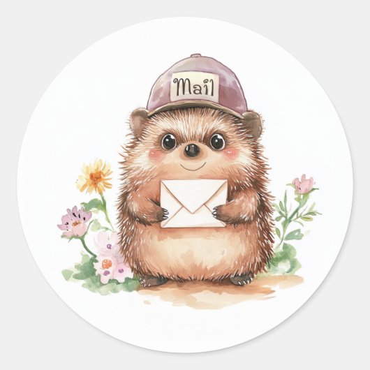 Hedgehog Mail - Envelope Stickers (Voorkant)