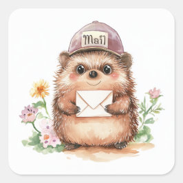 Hedgehog Mail - Envelope Stickers