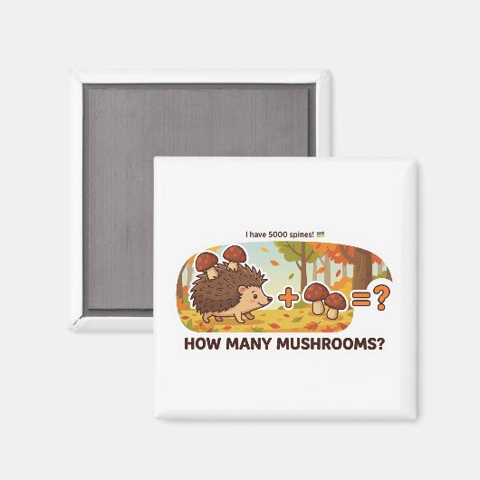 Hedgehog Mushroom Addition Magneet (Voorkant / Achterkant)