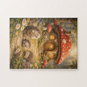 Hedgehog Mushroom Home Legpuzzel (Horizontaal)