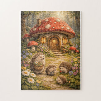 Hedgehog Mushroom Home Legpuzzel