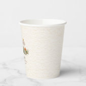 Hedgehog Mushroom Woodland Natuur Baby shower Papieren Bekers (Links)